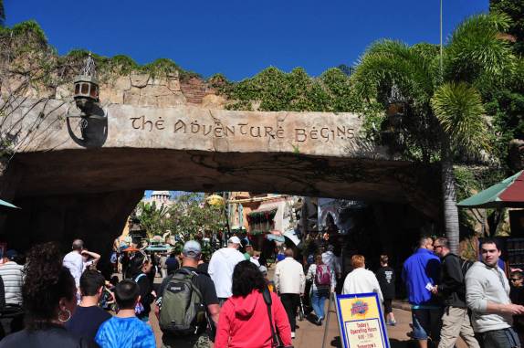 Chegando ao parque da Universal, em Orlando, na Flórida - Estados Unidos